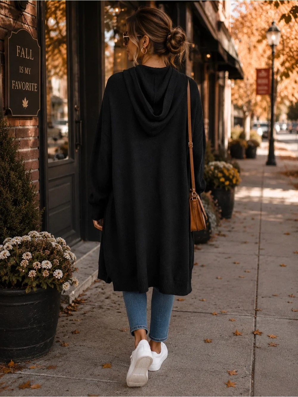 SHEIN longline hooded
